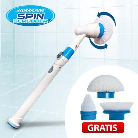 Mop Rotativ Electric, Hurricane Spin Scrubber, pentru Multiple Suprafete